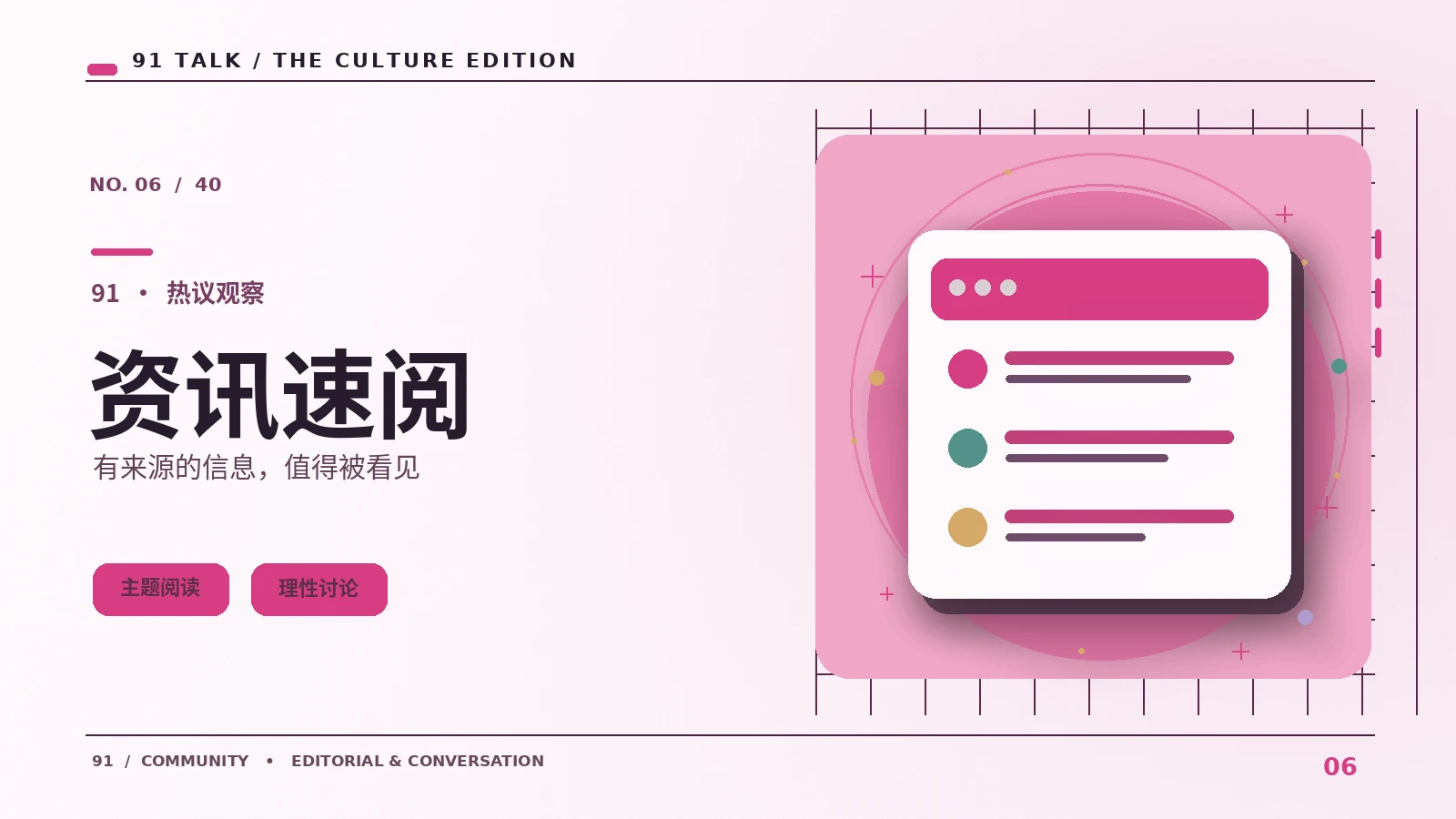 每日速递|建立每日资讯阅读顺序